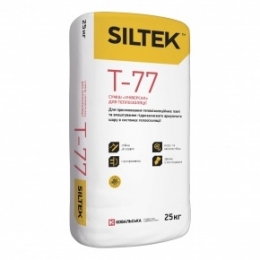 SILTEK Т 77 для приклеивания и армировки минеральной ваты и пенополистирола, 25 кг