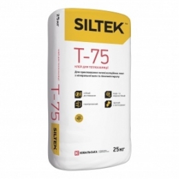 SILTEK Т-75 клей для минеральной ваты и пенополистирола, 25кг.