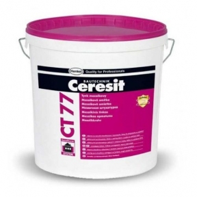 Декоративная штукатурка Ceresit СТ 77 LAOS-6 мозаичная, зерно 1,4-2,0мм, 28 кг