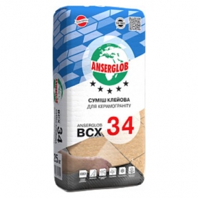 ANSERGLOB BCX 34 Суміш клейова для керамограніту, 25 кг