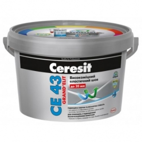 Затирка для плитки Ceresit CE 43 Grand'Elit, 2 кг Графит