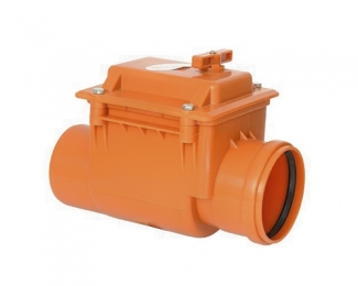 Клапан канализационный обратный запорный ПВХ 110 мм Инсталпласт 
