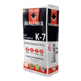 Wallmix К-7 Клей для плитки з підвищеною адгезією, 25 кг