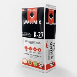 Wallmix К-27 Клей для плитки высокоэластичный, 25 кг.