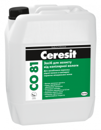 Ceresit CO 81 Инъекционное средство для блокирования капиллярной влаги в кладках 10 л