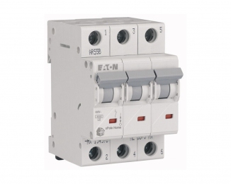 Автоматичний вимикач Eaton HL 4.5кА 3Р 50А тип C
