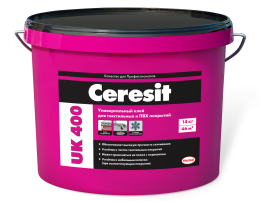 Клей для текстильних та ПВХ покриттів Ceresit UK 400, 14 кг