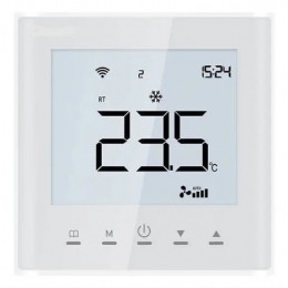 Сенсорний терморегулятор з WiFi для теплої підлоги 4heat AE-669DB білий