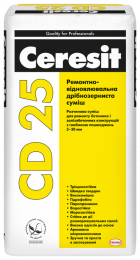 Ceresit (Церезит) CD 25 Ремонтно-восстановительная мелкозернистая смесь, 25 кг