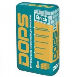 DOPS Brick суміш кладка теплоізоляційна для керамоблоку 20 кг.