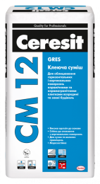 Клей для плитки Ceresit СМ 12 Gres, 25 кг